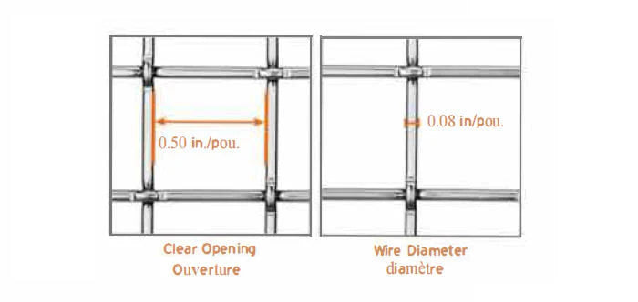 Wire Mesh Black Matte Twin Flat-Top Creative Grille Mesh