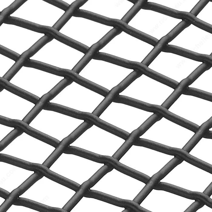 Wire Mesh Black Matte Twin Flat-Top Creative Grille Mesh