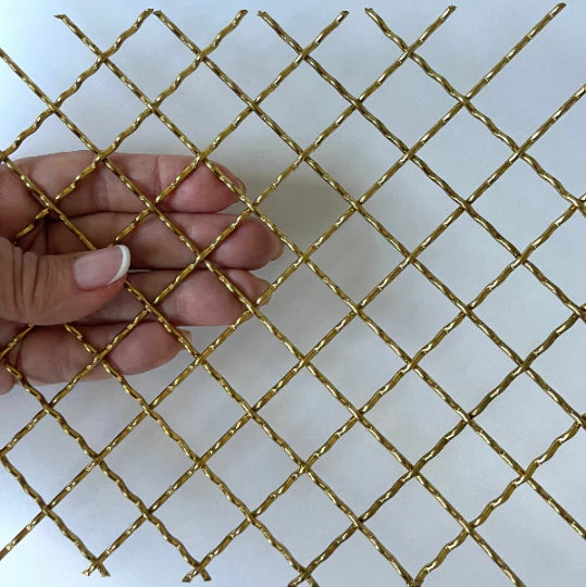 Wire Mesh Brass "MB" Creative Grille Mesh