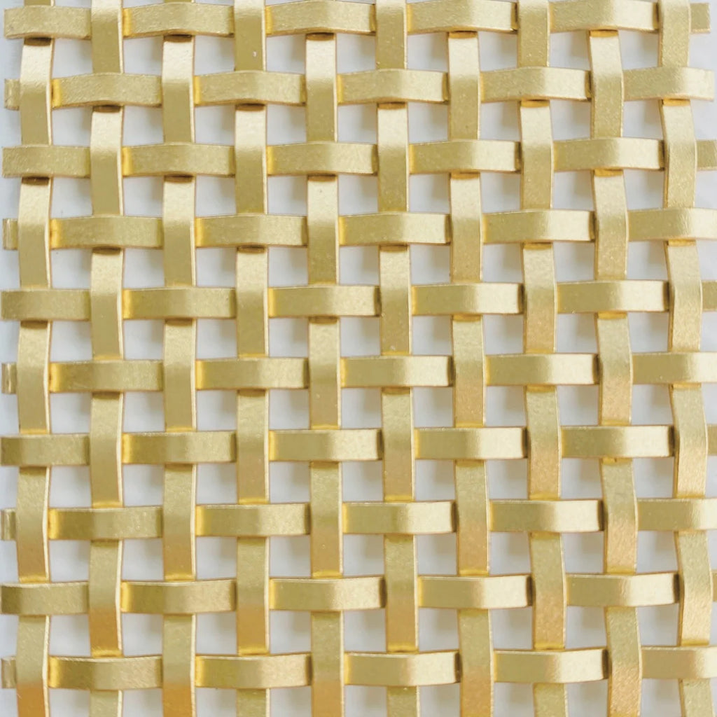 Wire Mesh Brass Architectural Woven Satin Brass Creative Grille B001SB