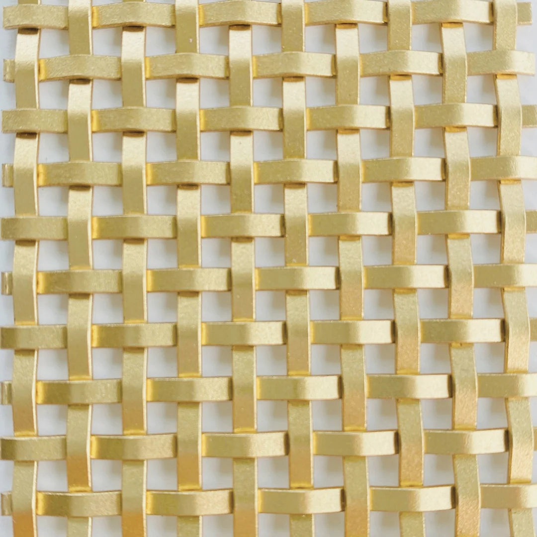 Wire Mesh Brass Architectural Woven Satin Brass Creative Grille B001SB