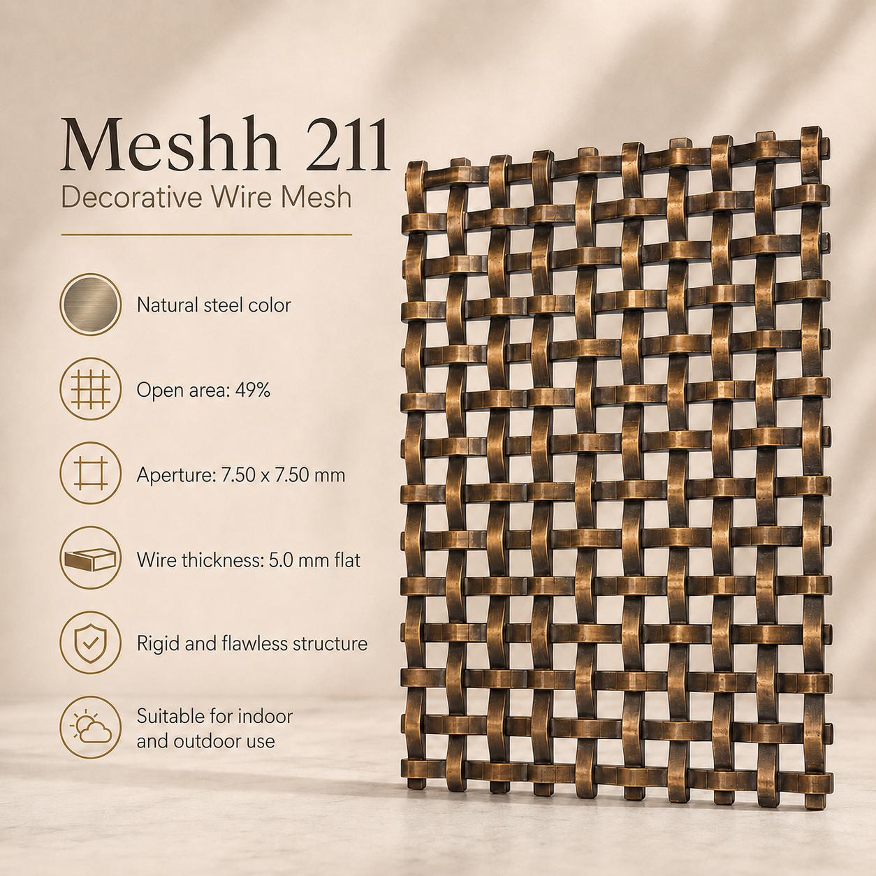 Messh 211 – Decorative Wire Mesh