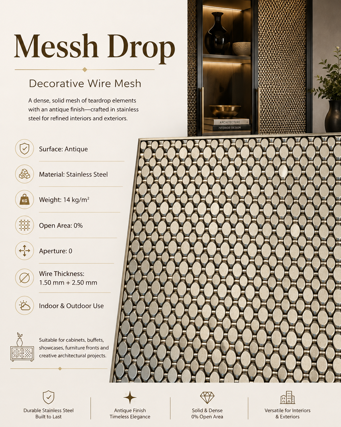 Messh Drop – Decorative Wire Mesh