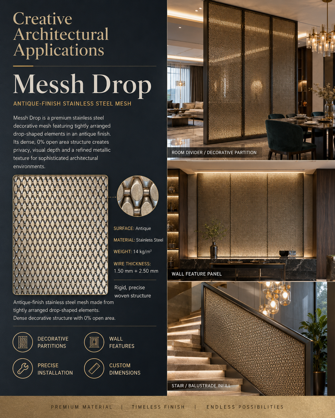 Messh Drop – Decorative Wire Mesh
