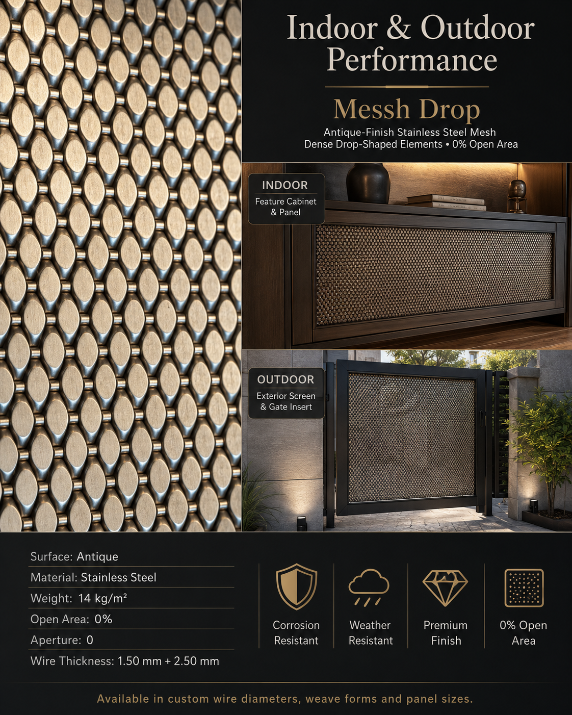 Messh Drop – Decorative Wire Mesh