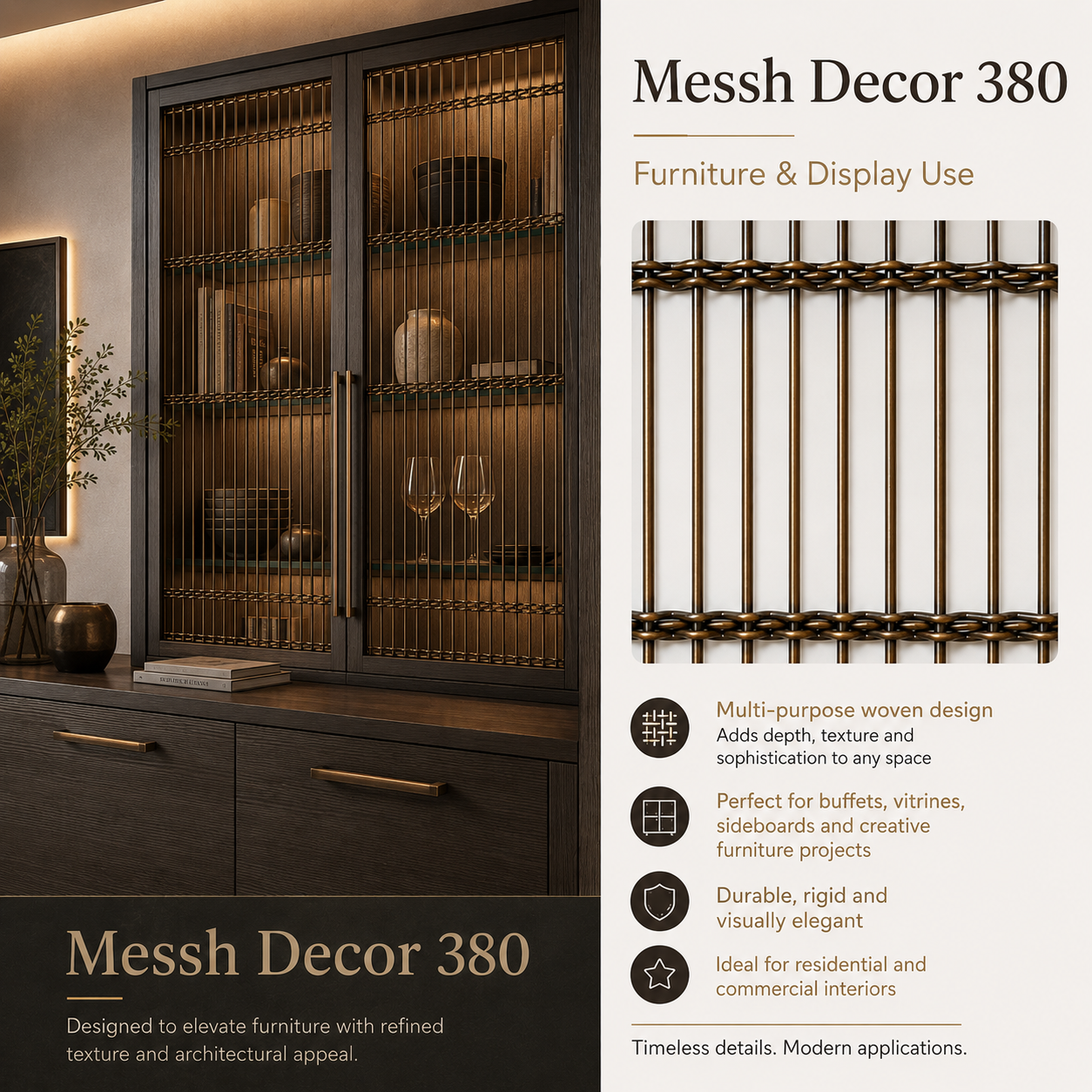 Messh Decor 380 – Decorative Wire Mesh