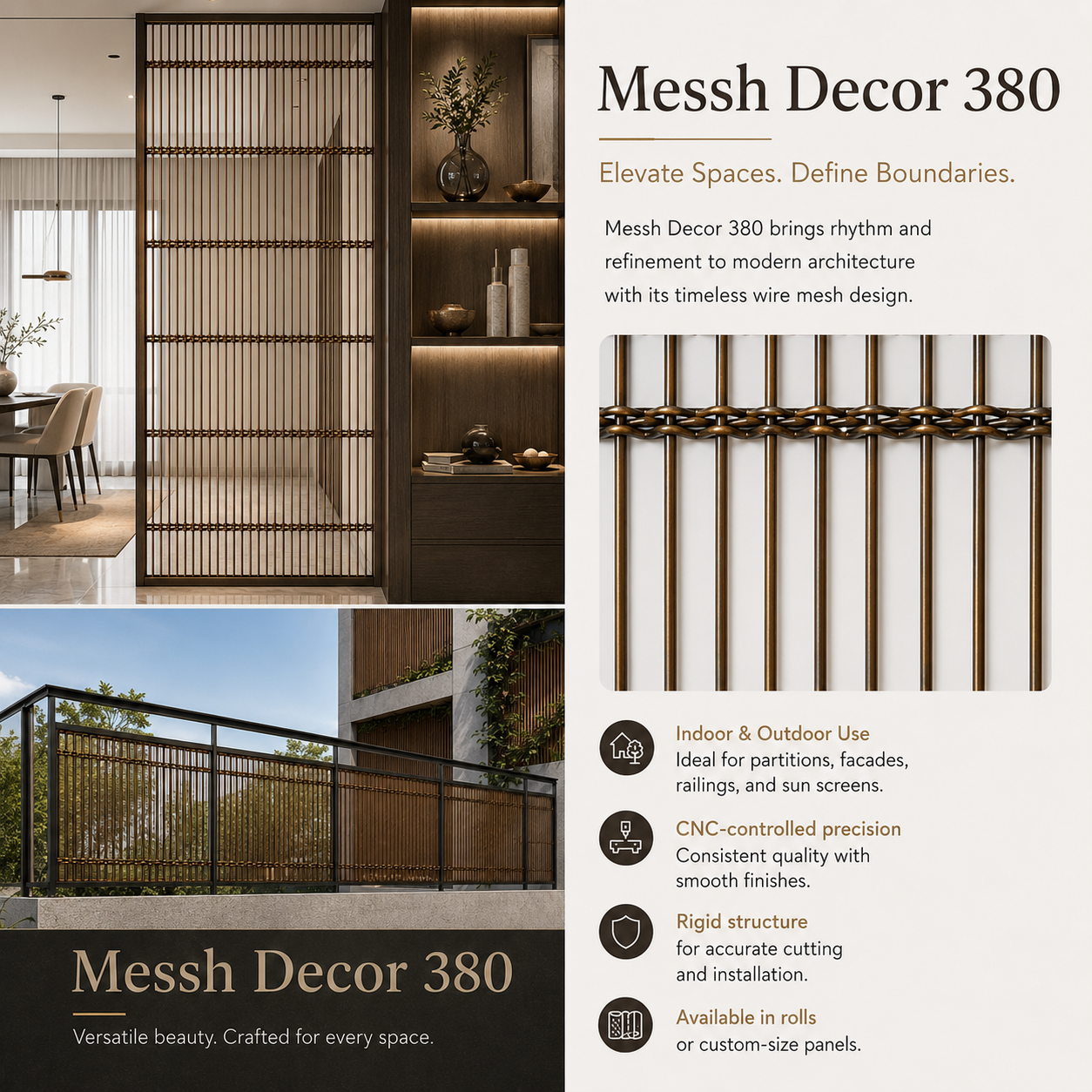 Messh Decor 380 – Decorative Wire Mesh