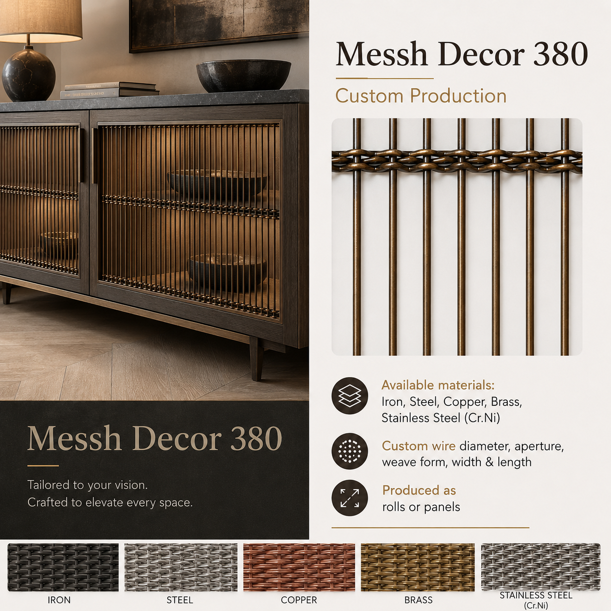 Messh Decor 380 – Decorative Wire Mesh