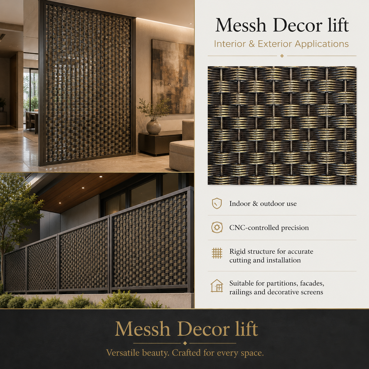 Messh Decor Lift – Decorative Wire Mesh