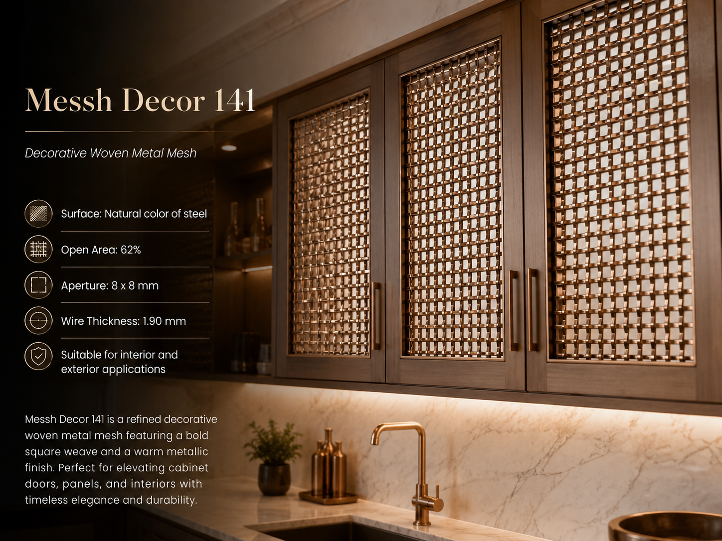 Messh Decor 141 – Decorative Woven Metal Mesh