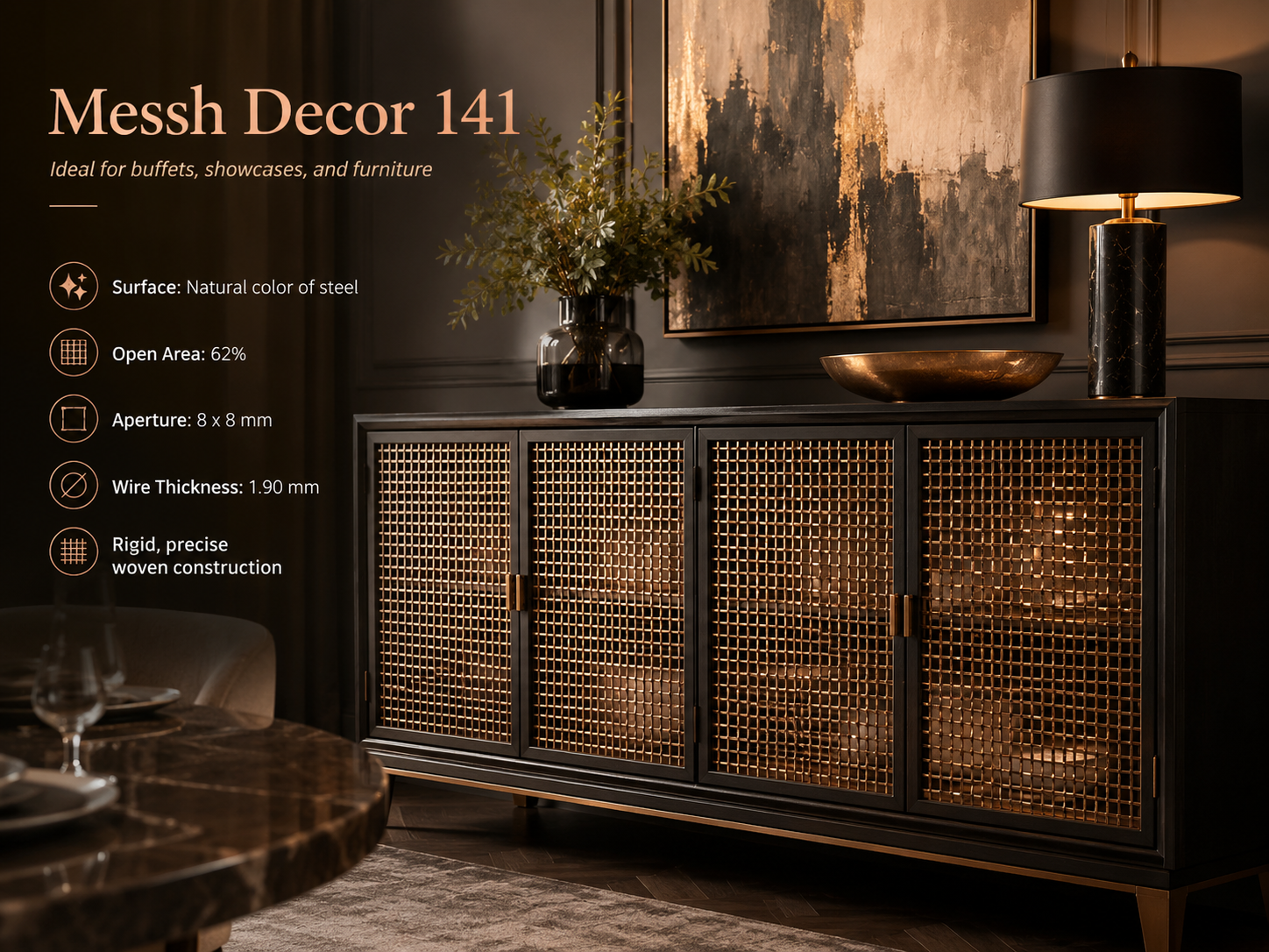 Messh Decor 141 – Decorative Woven Metal Mesh