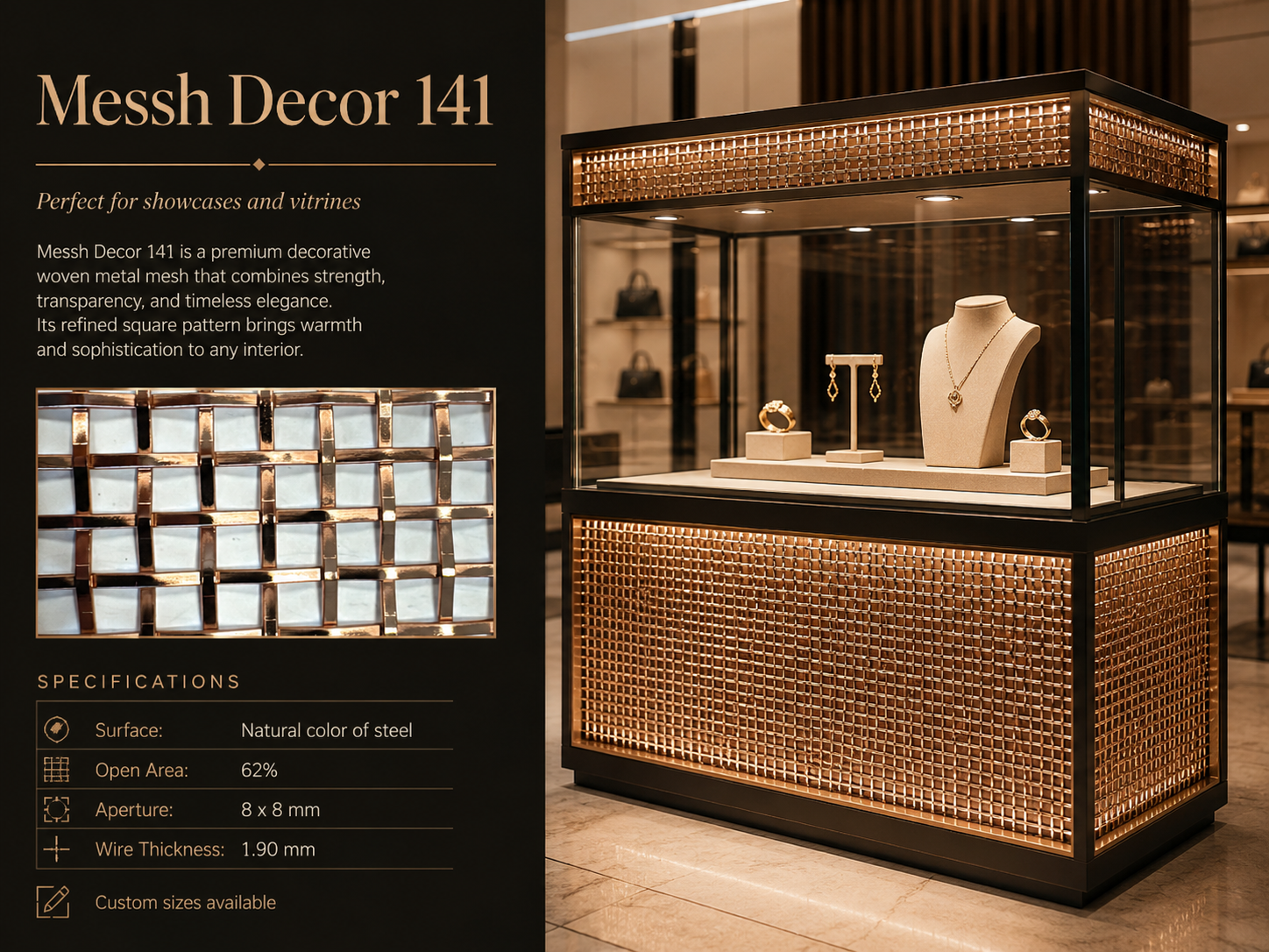 Messh Decor 141 – Decorative Woven Metal Mesh