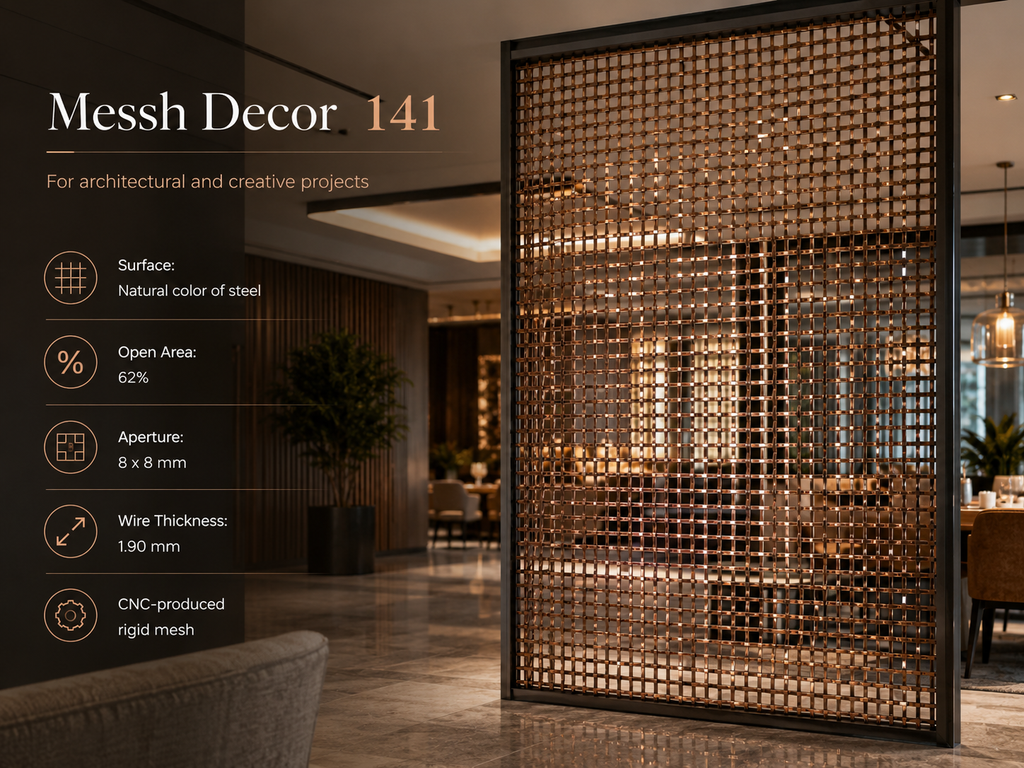 Messh Decor 141 – Decorative Woven Metal Mesh