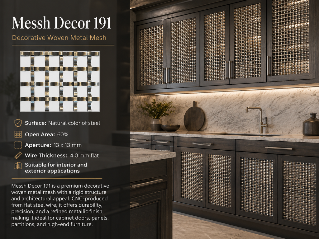 Messh Decor 191 – Decorative Woven Metal Mesh