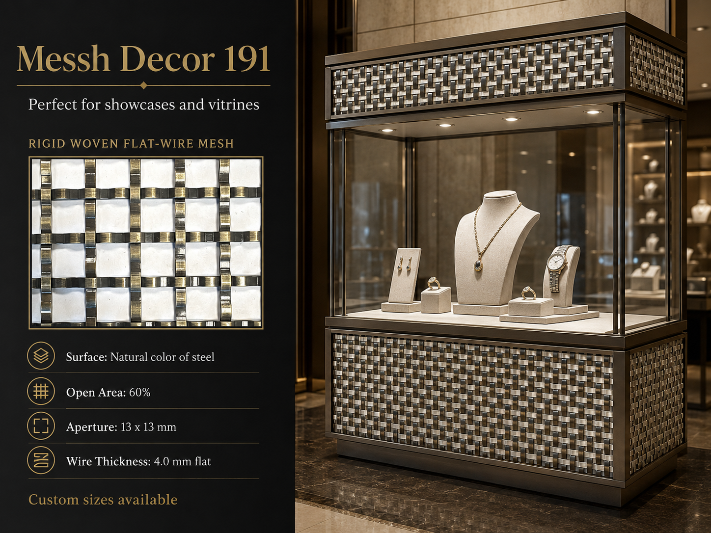 Messh Decor 191 – Decorative Woven Metal Mesh