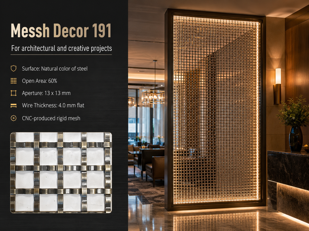 Messh Decor 191 – Decorative Woven Metal Mesh