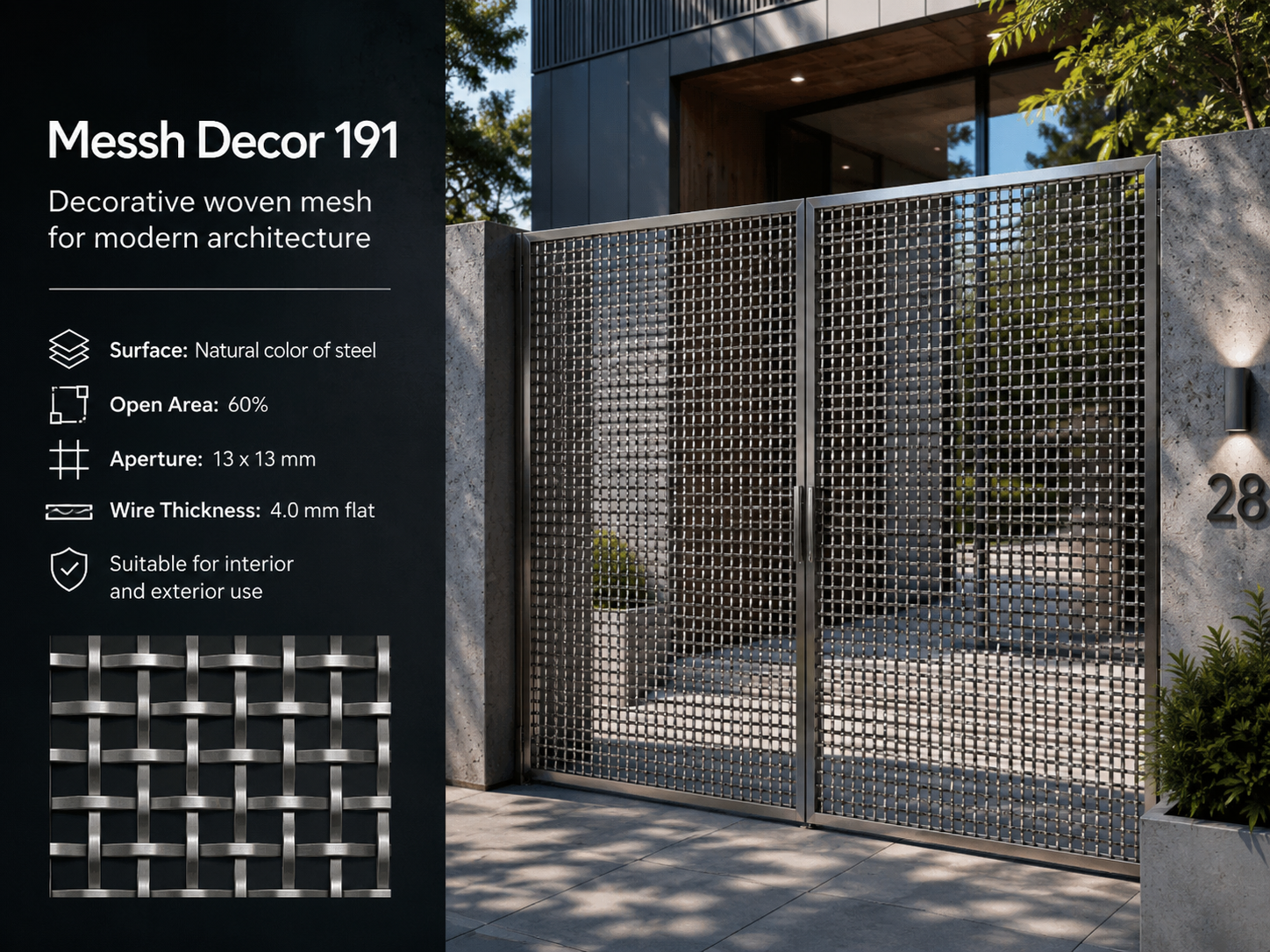 Messh Decor 191 – Decorative Woven Metal Mesh