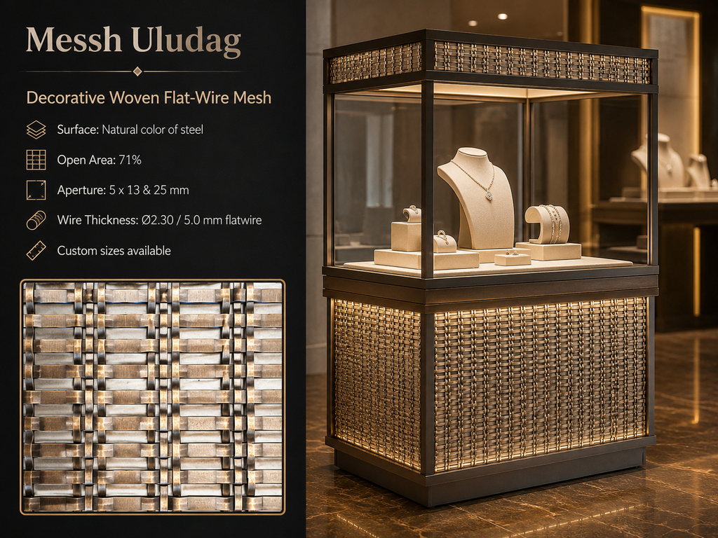 Messh Uludag – Decorative Woven Flat-Wire Metal Mesh