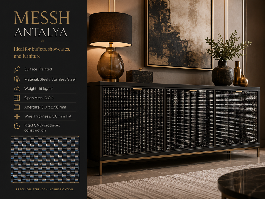 Messh Antalya – Decorative Woven Flat-Wire Metal Mesh