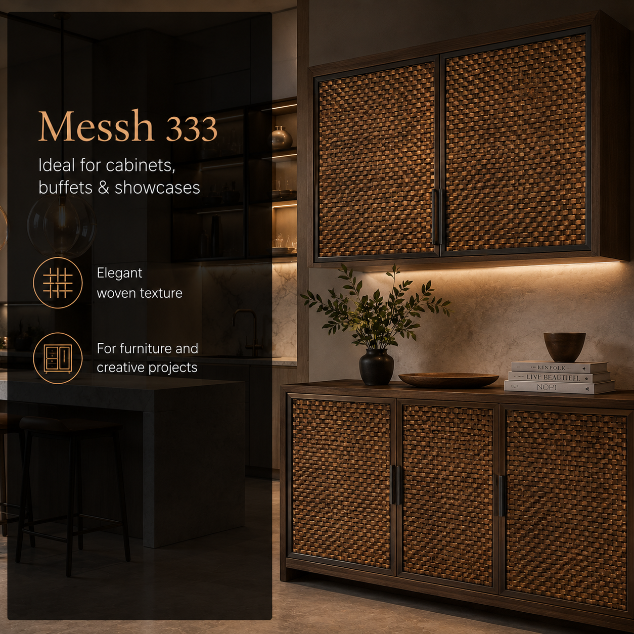 Messh 333 – Decorative Woven Flat-Wire Metal Mesh