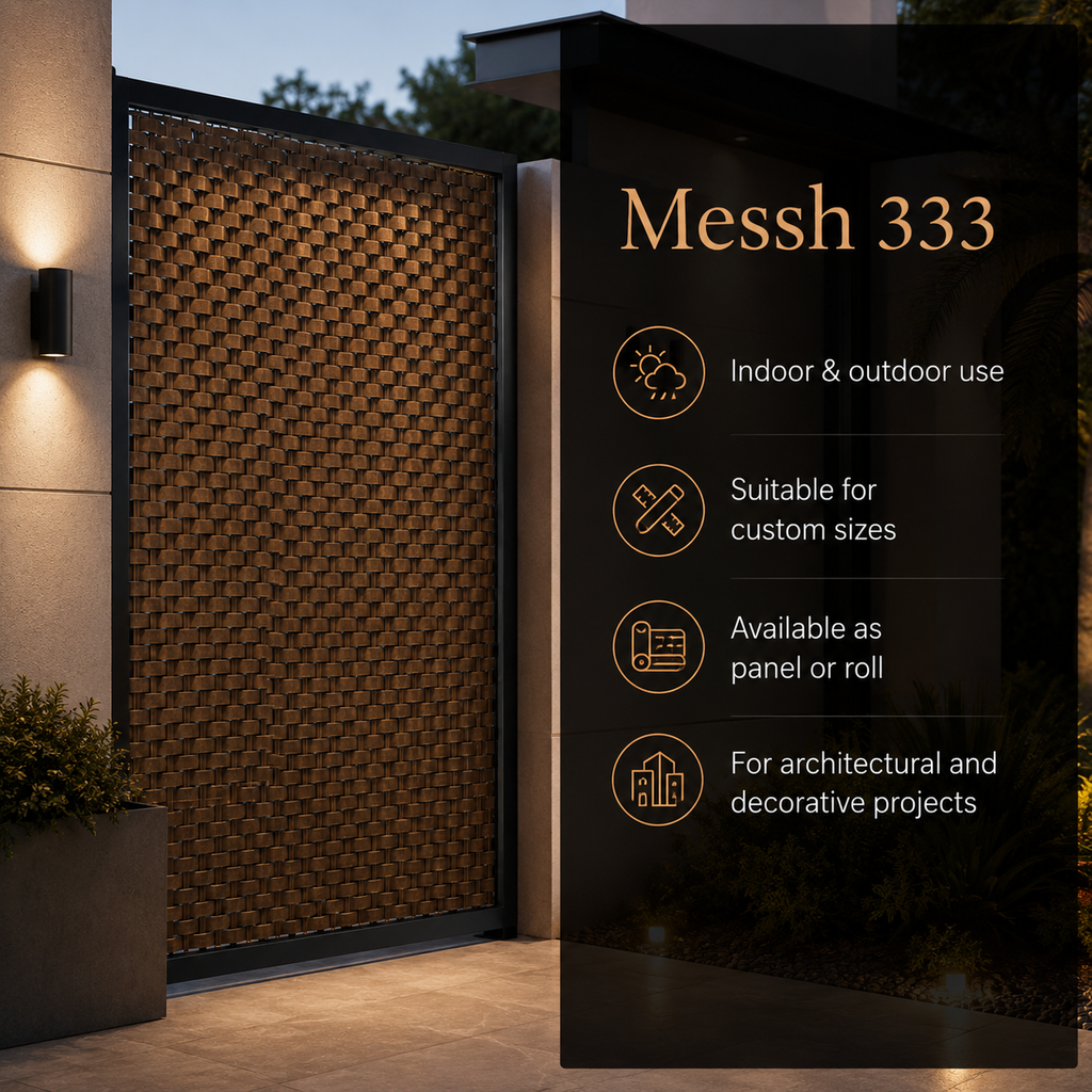 Messh 333 – Decorative Woven Flat-Wire Metal Mesh