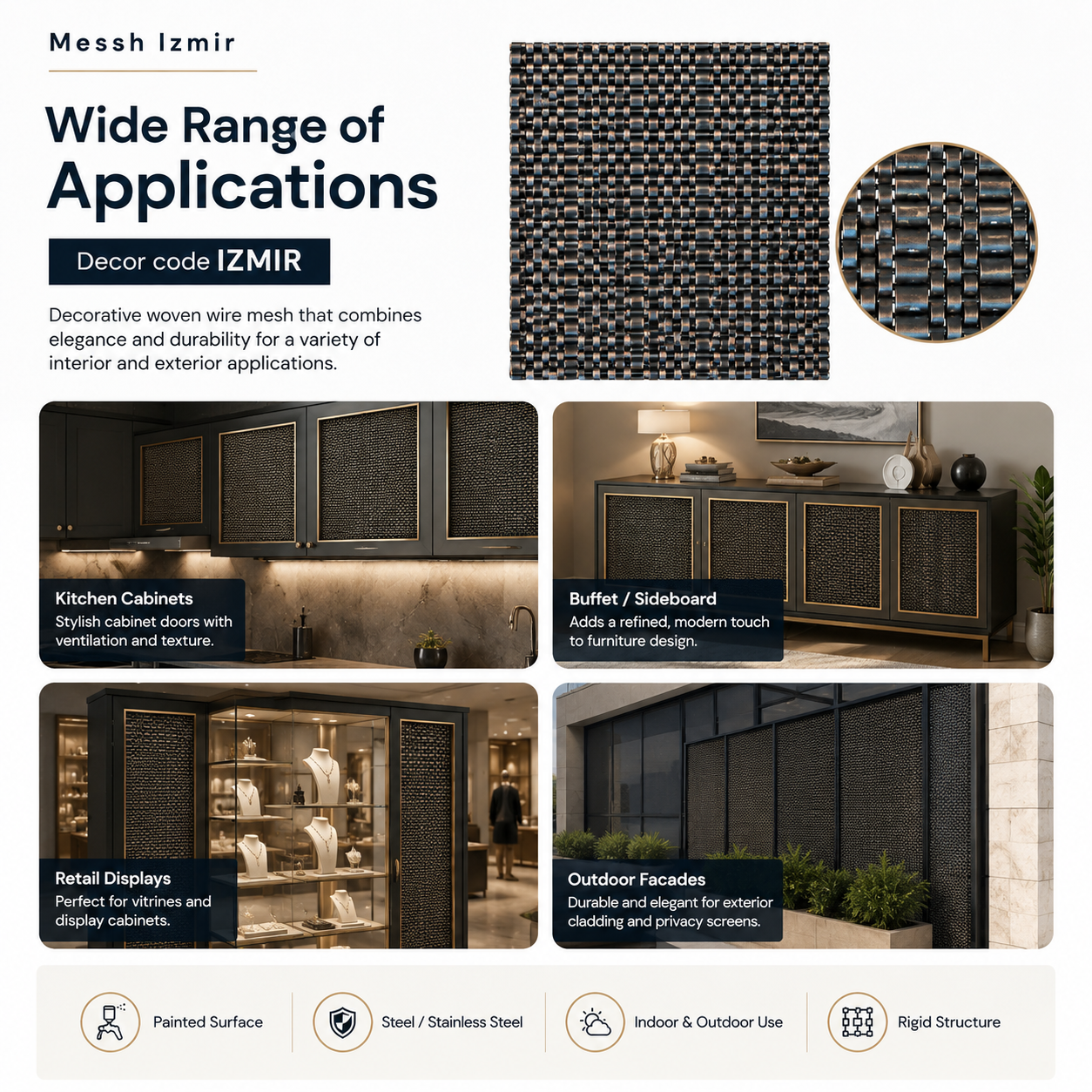 Messh İzmir – IZMIR Decorative Woven Wire Mesh