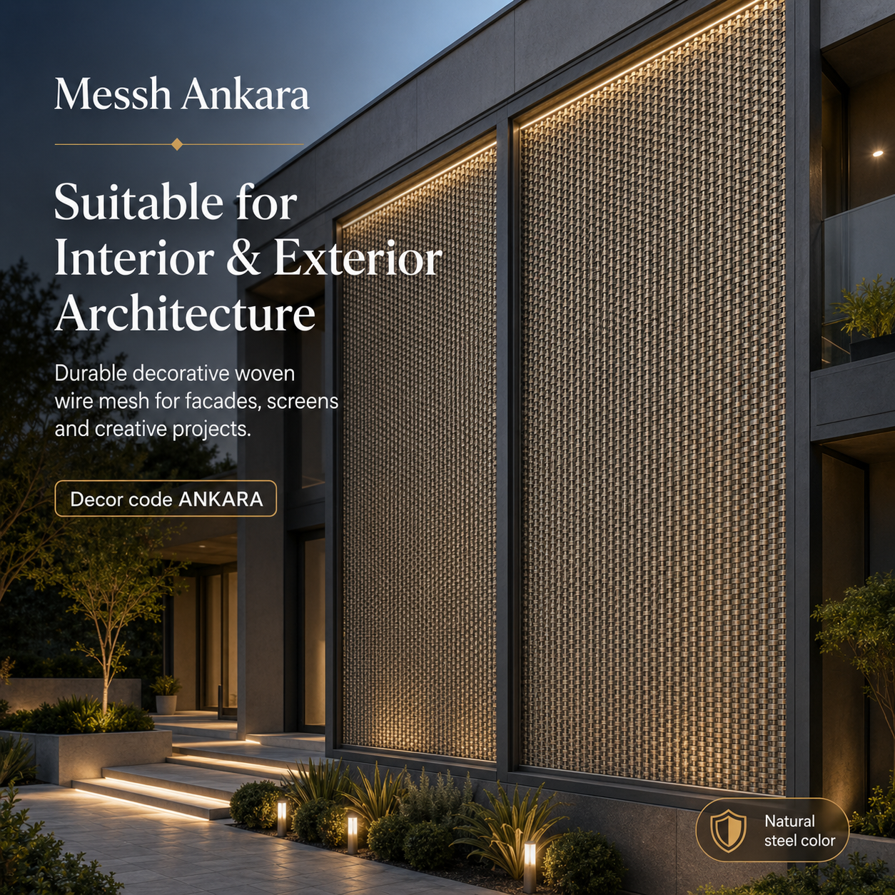 Messh Ankara – ANKARA Decorative Woven Wire Mesh