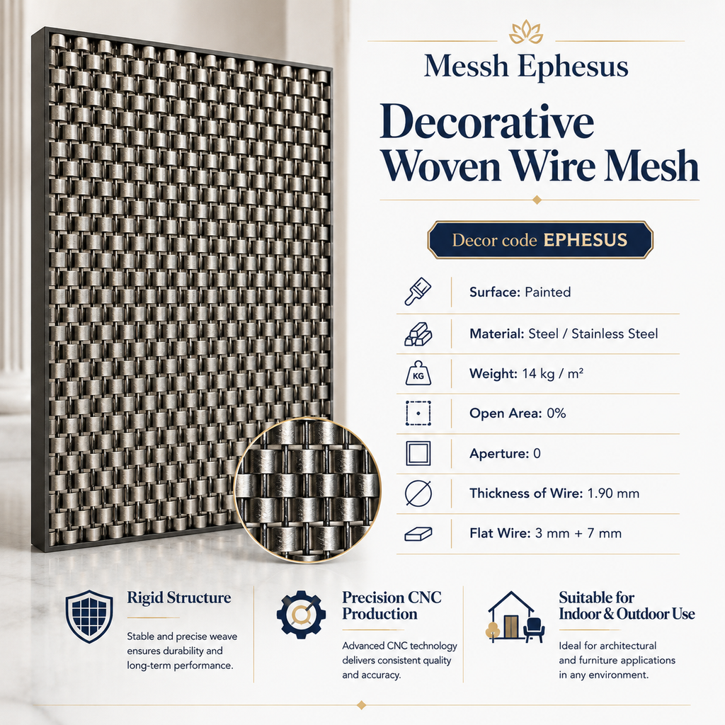 Messh Ephesus – EPHESUS Decorative Woven Wire Mesh