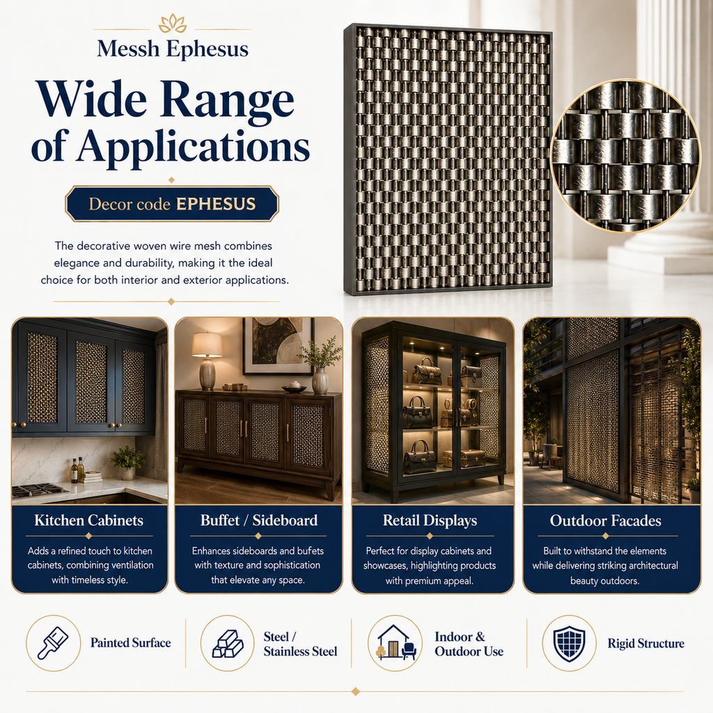 Messh Ephesus – EPHESUS Decorative Woven Wire Mesh
