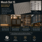 Messh Slot 15 – Decorative Slot Wire Mesh