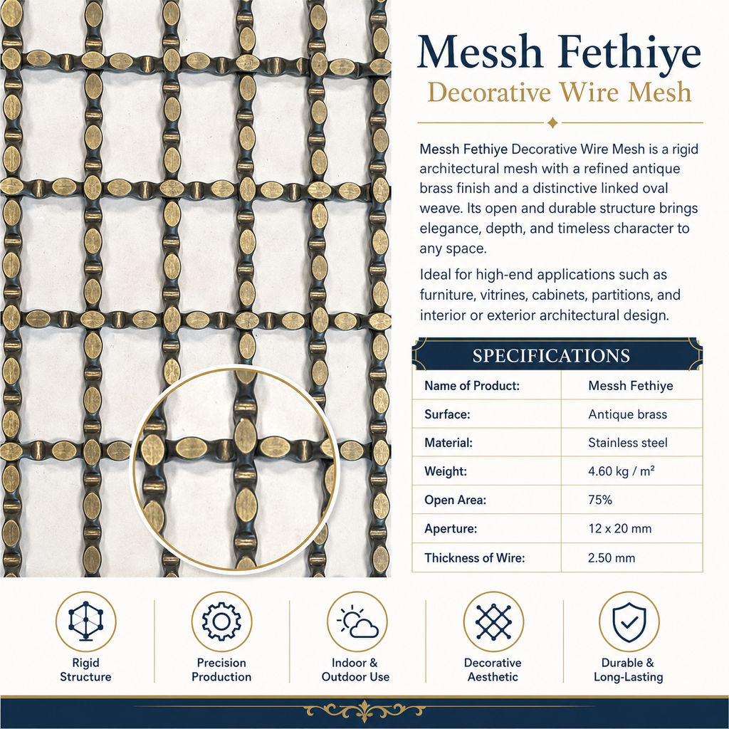 Messh Fethiye – FETHIYE Decorative Wire Mesh
