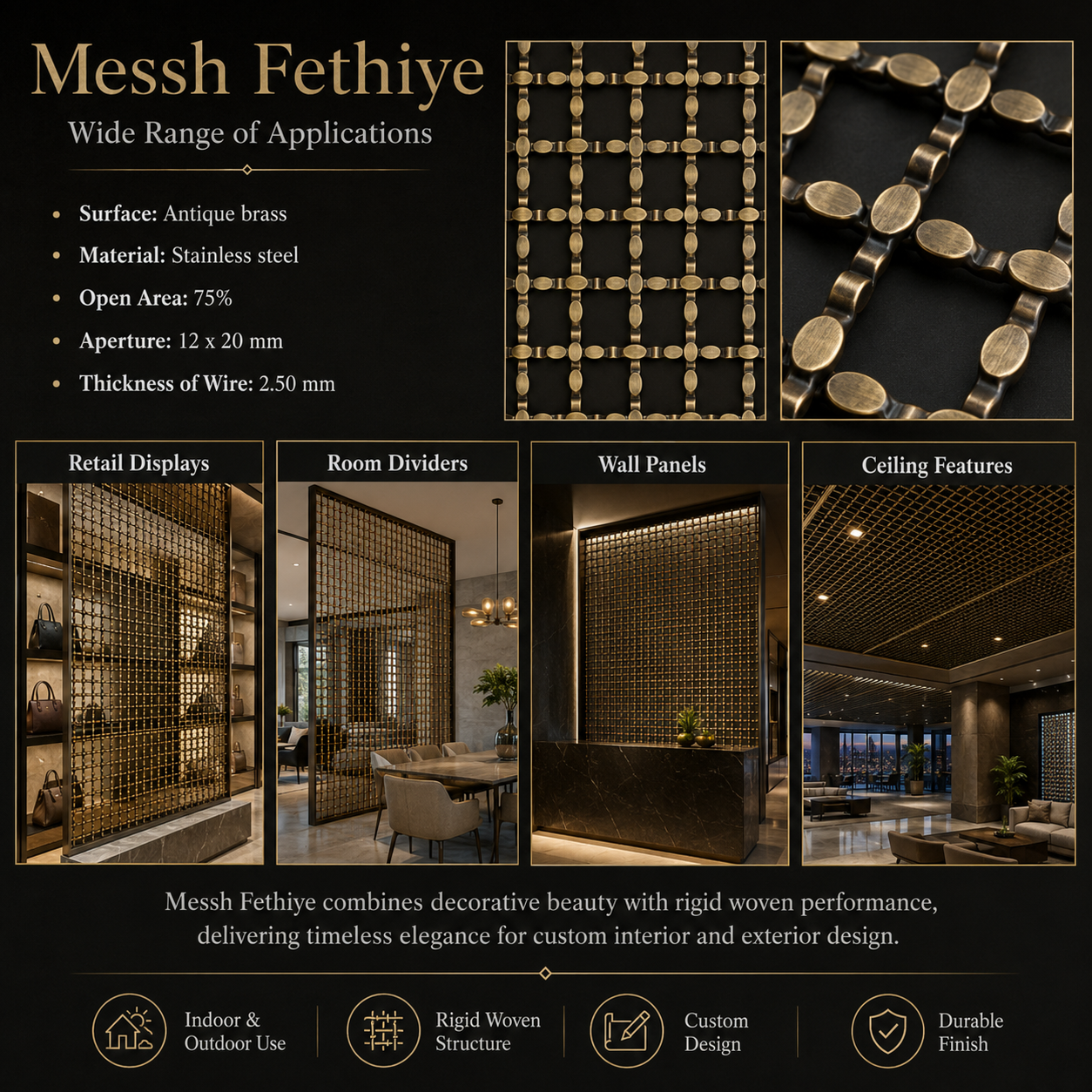 Messh Fethiye – FETHIYE Decorative Wire Mesh