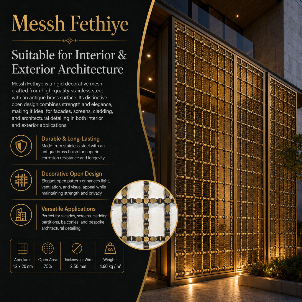 Messh Fethiye – FETHIYE Decorative Wire Mesh