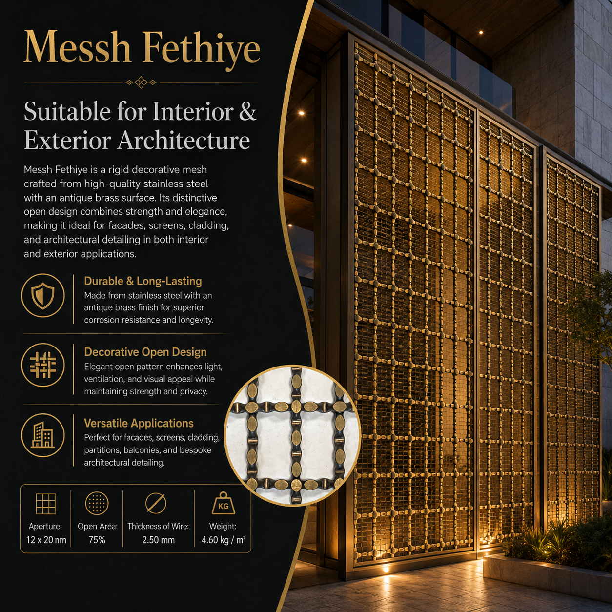 Messh Fethiye – FETHIYE Decorative Wire Mesh