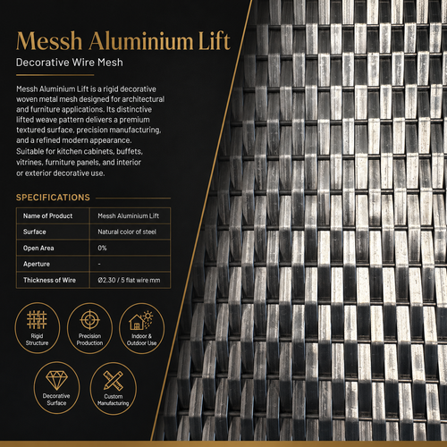 Messh Aluminium Lift – Decorative Wire Mesh