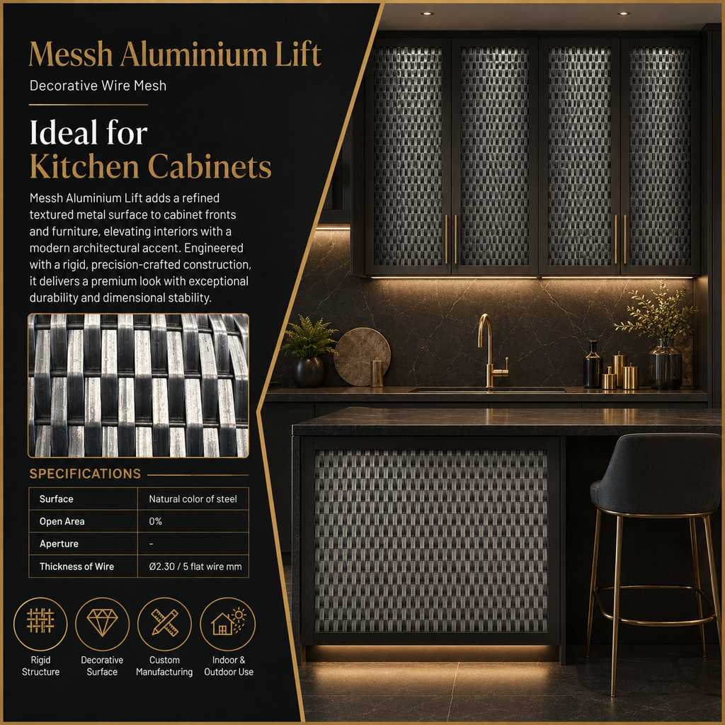 Messh Aluminium Lift – Decorative Wire Mesh