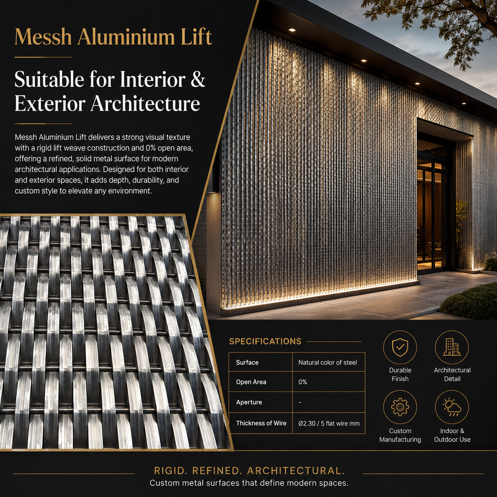 Messh Aluminium Lift – Decorative Wire Mesh