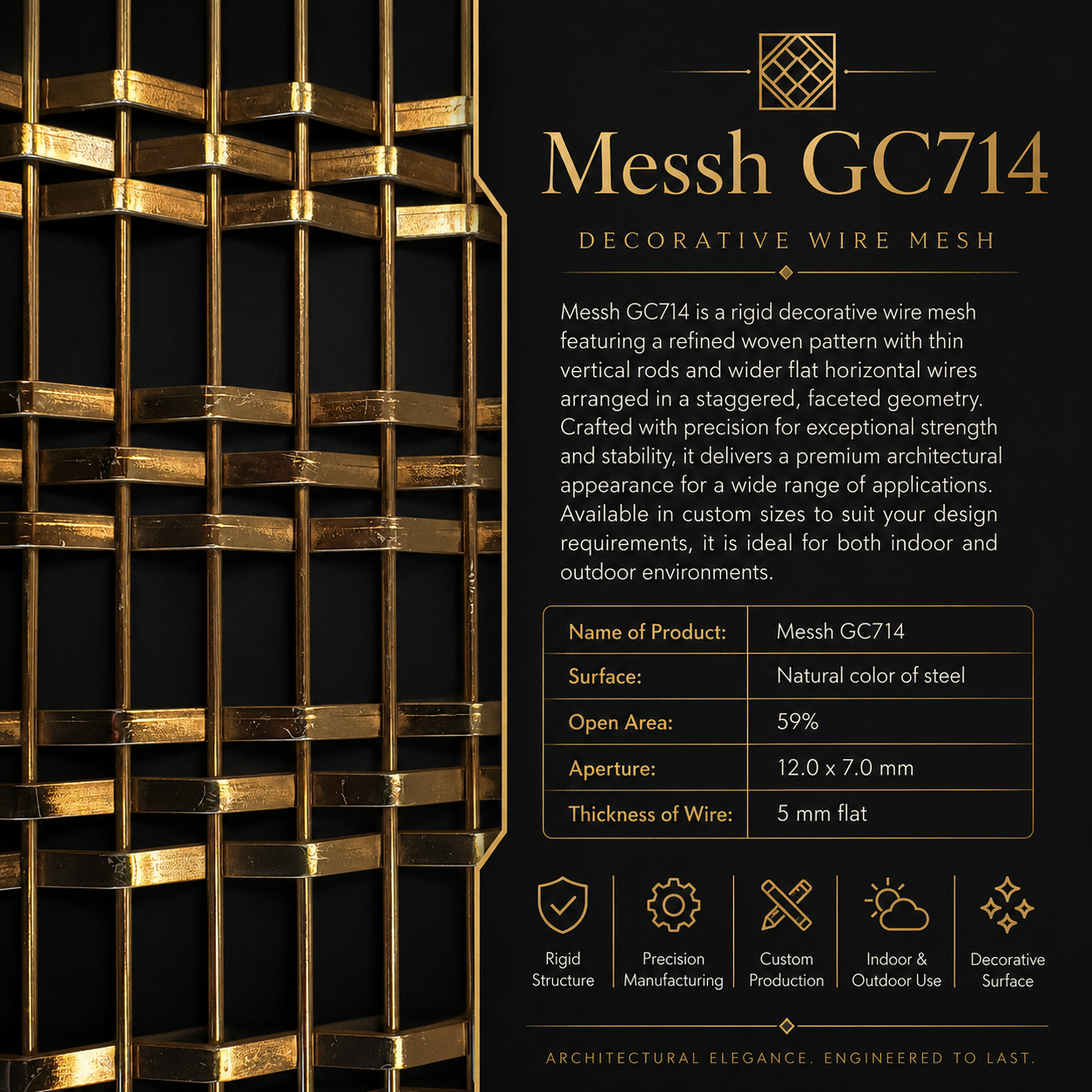 Messh GC714 – Decorative Wire Mesh