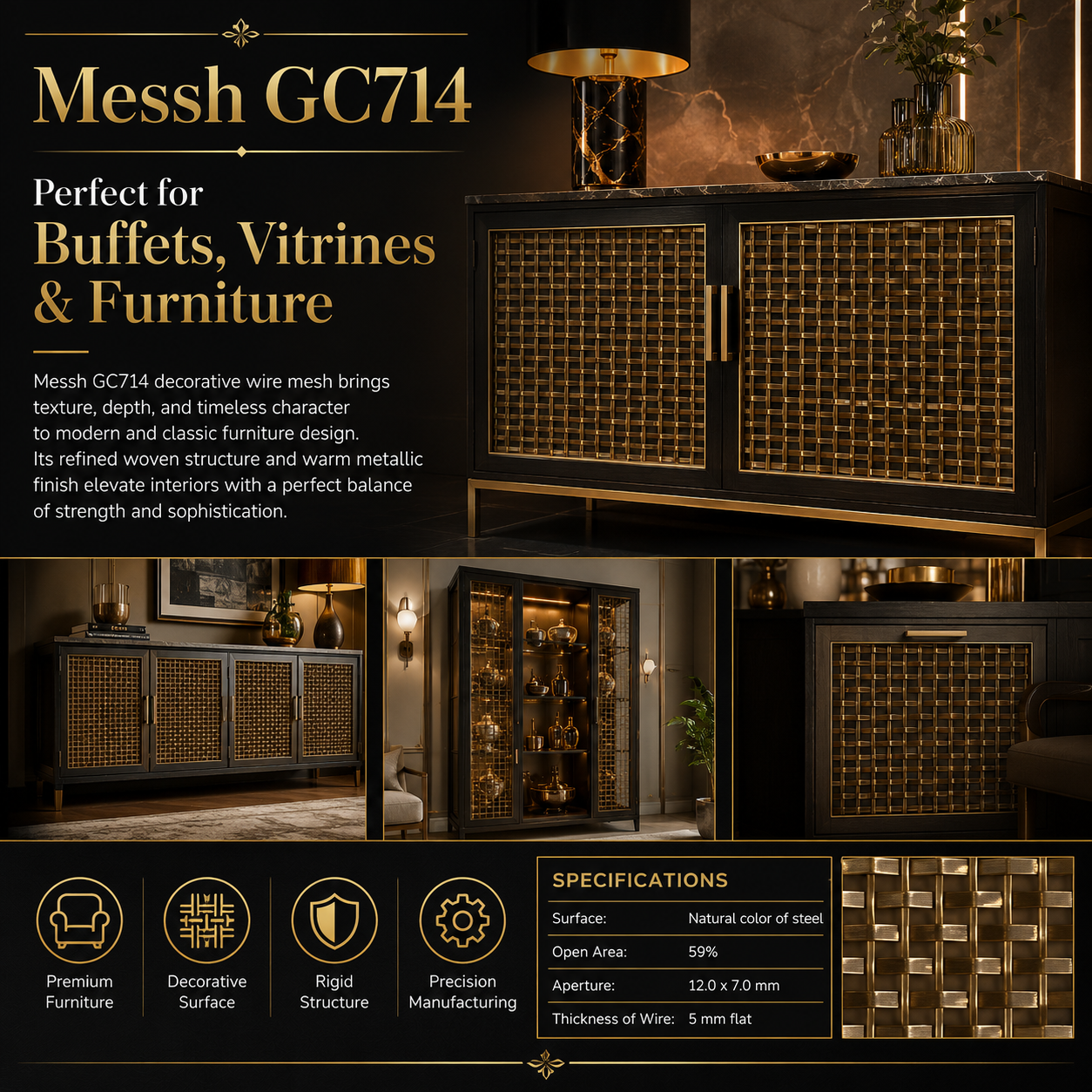 Messh GC714 – Decorative Wire Mesh