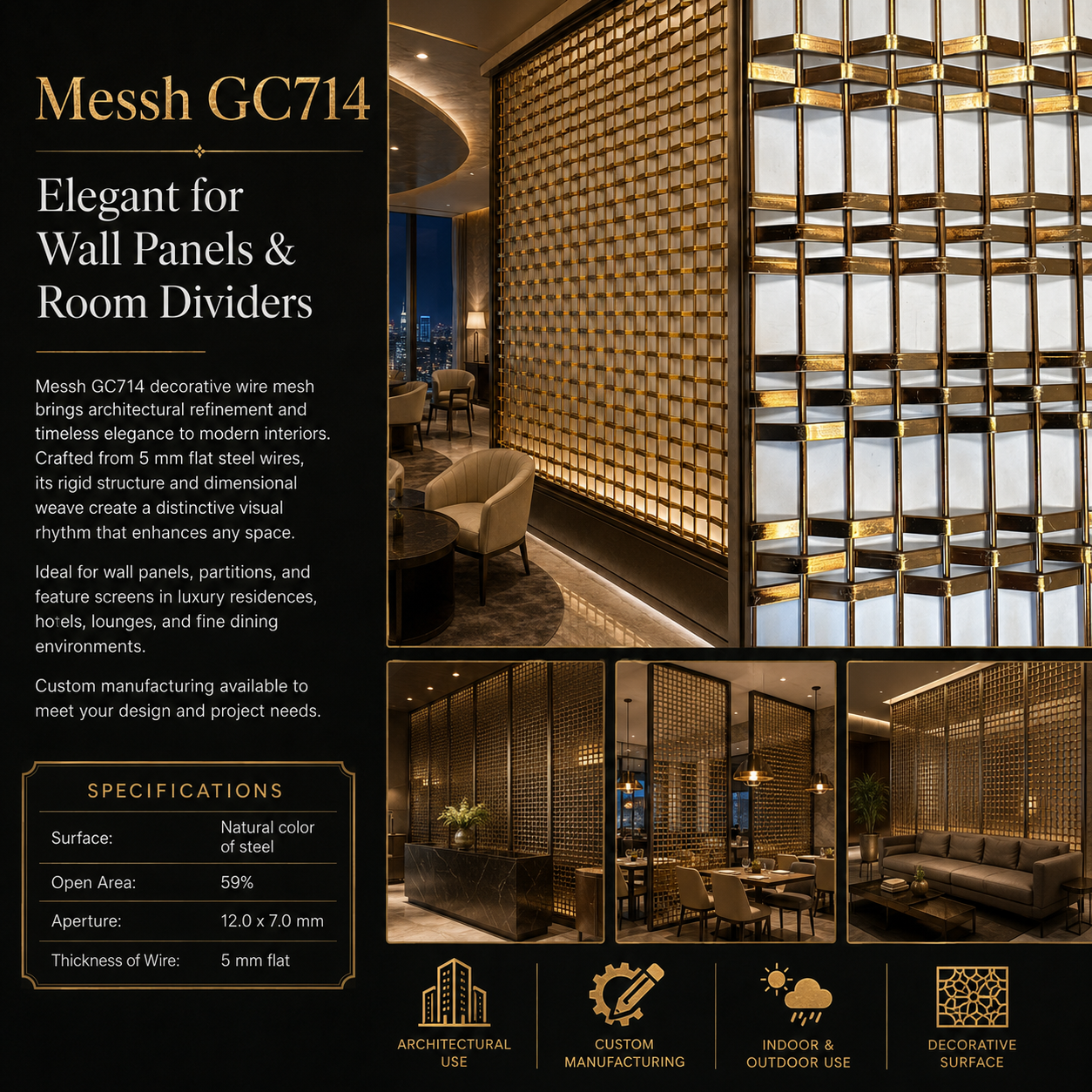Messh GC714 – Decorative Wire Mesh