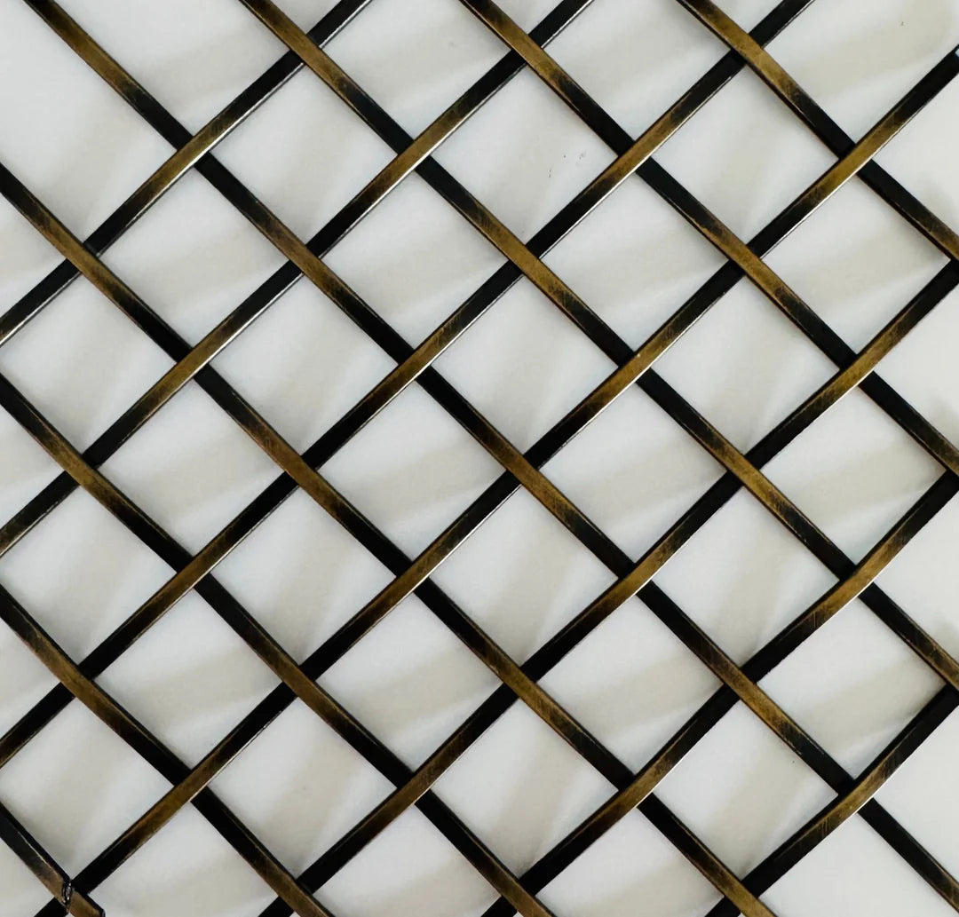 Wire Mesh Antique Brass Plated "CAB" Creative Grille Mesh