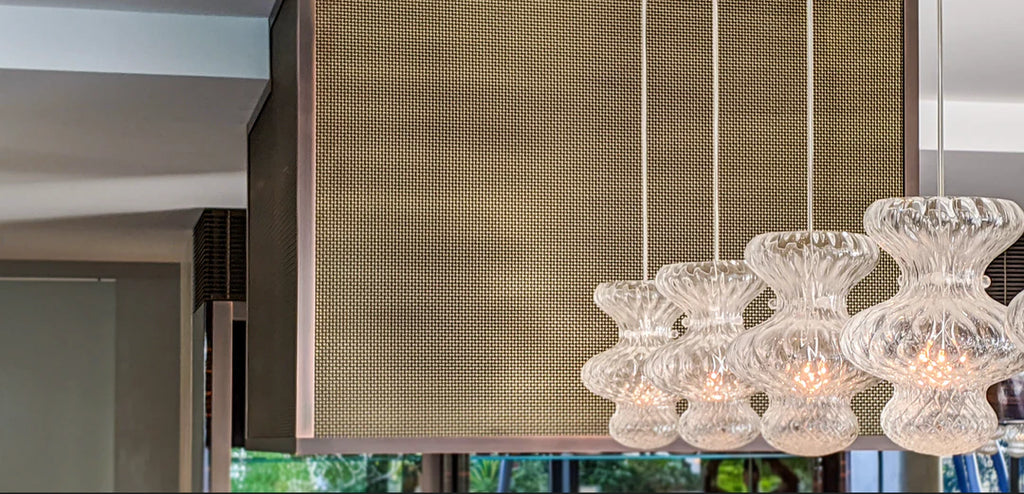 Wire Mesh Brass Architectural Woven Satin Brass Creative Grille B001SB