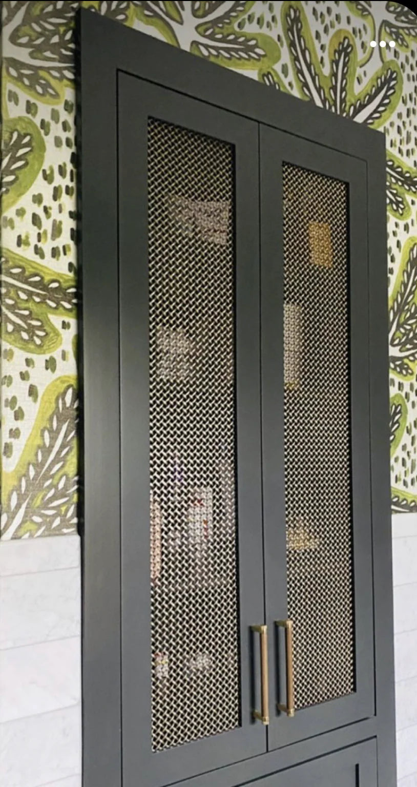 Wire Mesh Antique Brass "TAB" Creative Grille Mesh
