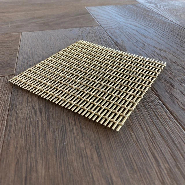 Wire Mesh Brass Architectural Woven Satin Brass Creative Grille B002SB