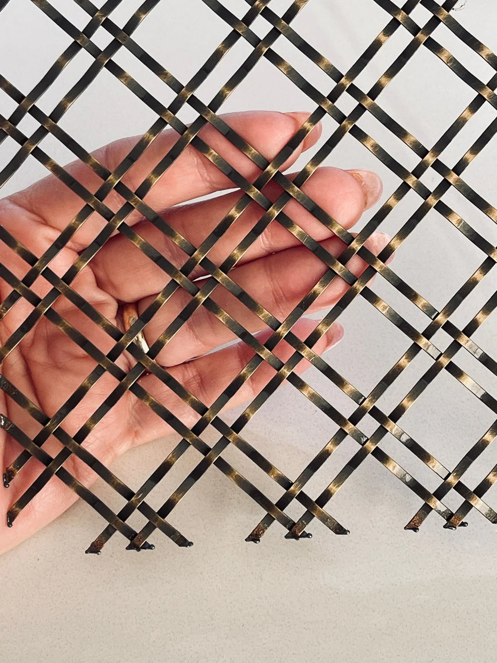 Wire Mesh Antique Brass Finish "BAB" Creative Grille Mesh