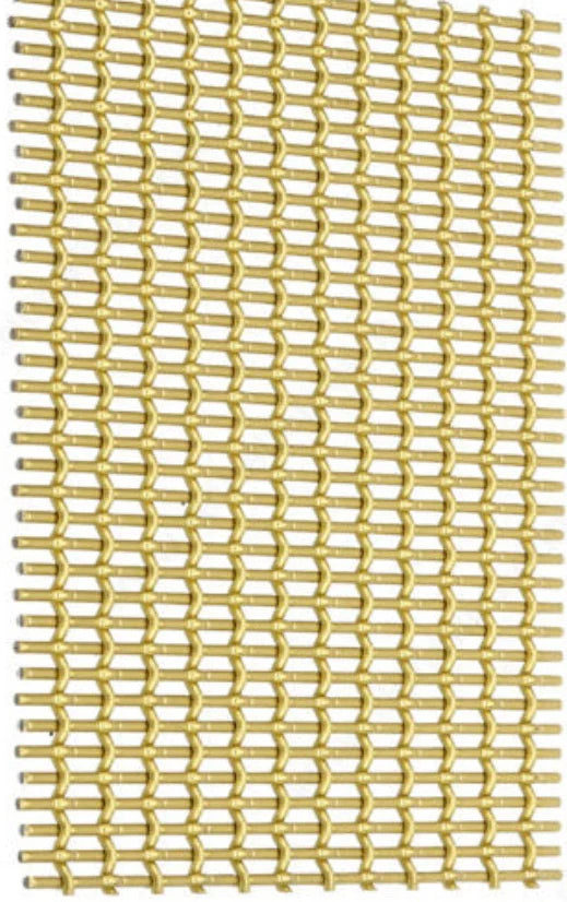 Wire Mesh Brass Architectural Woven Satin Brass Creative Grille B002SB