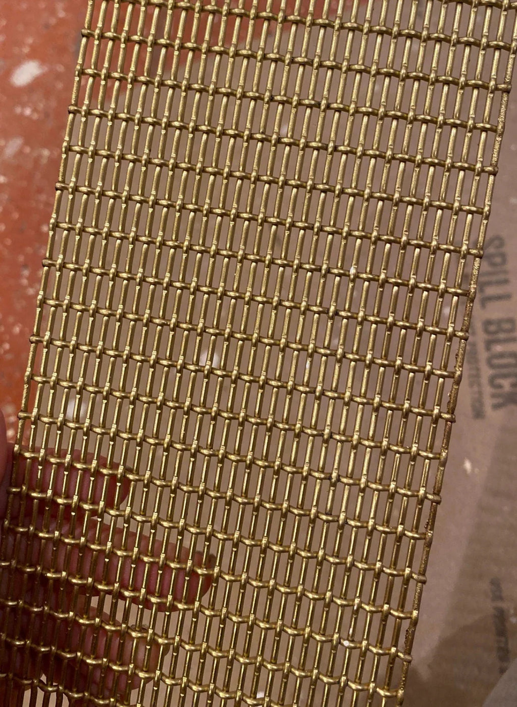 Wire Mesh Brass Architectural Woven Satin Brass Creative Grille B002SB