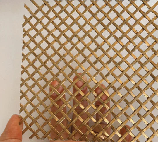 Wire Mesh Brass "TB" Creative Grille Mesh